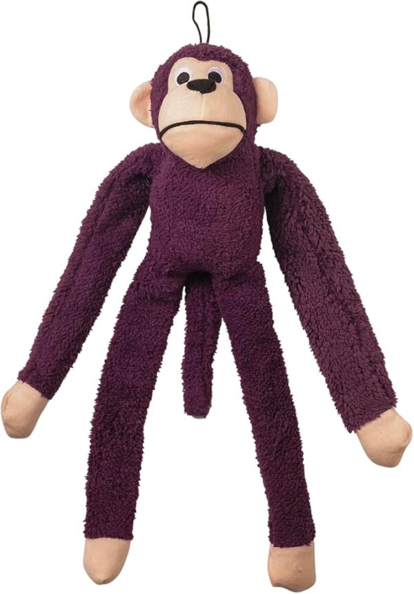 JAMBO PET Brinquedo Mordedor Pelúcia Macaco Roxo Com Som Para Cães