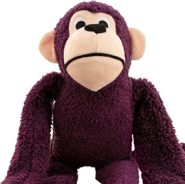 JAMBO PET Brinquedo Mordedor Pelúcia Macaco Roxo Com Som Para Cães - Image 3