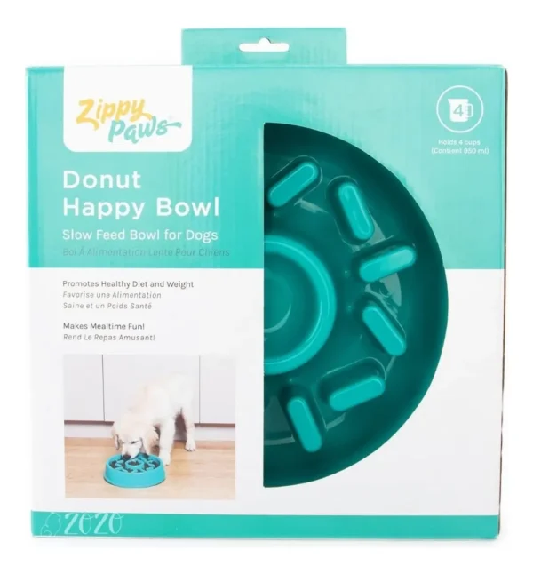 Zippypaws Comedouro Lento Happy Bowl Donuts Para Cães - Image 2