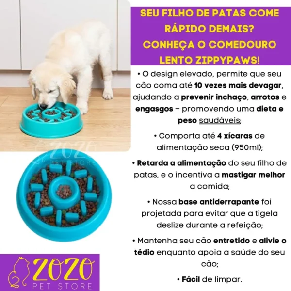 Zippypaws Comedouro Lento Happy Bowl Donuts Para Cães - Image 3