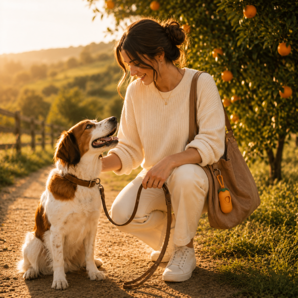 Vetreska Cata Caca Tangerina E Sacos Perfumados Para Cães